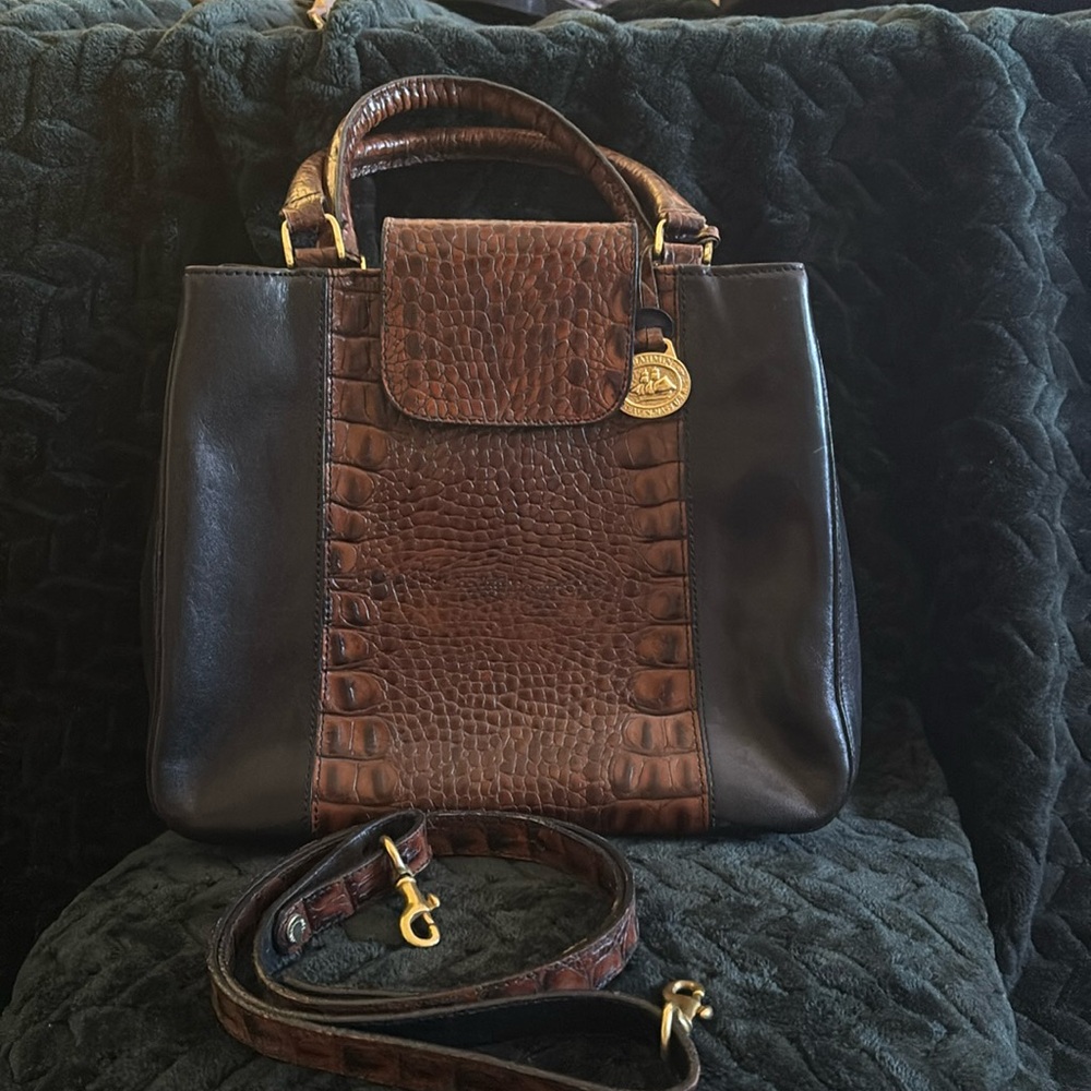 Classic Brahmin Brown/Black bag purse
